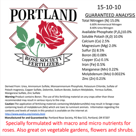 Portland Rose Fertilizer 15-10-10