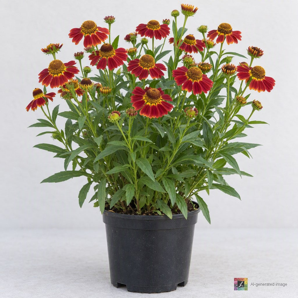 AI-generated image: Helenium autumnale Mariachi™ 'Sombrero'