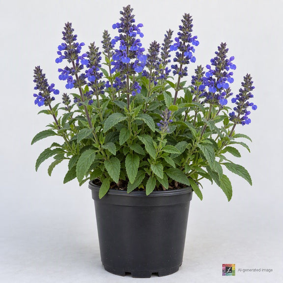 AI-generated image: Salvia n. 'Sensation Deep Blue Improved' PPAF