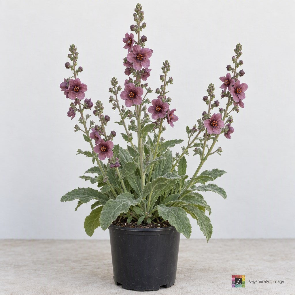 AI-generated image: Verbascum 'Plum Smokey' PP16156