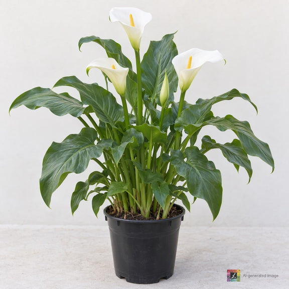 AI-generated image: Zantedeschia 'Hardy White Calla'