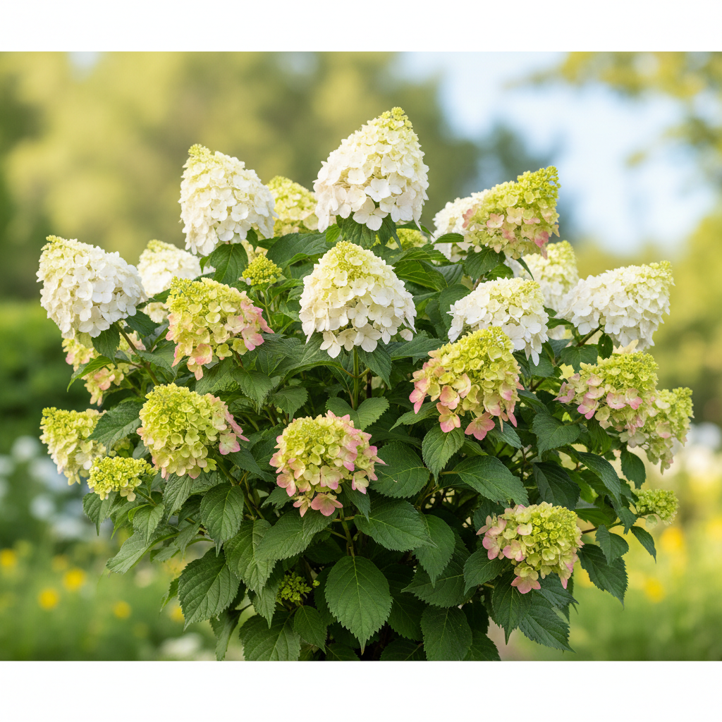 Hydrangea pan. 'Limelight' PW PP12874, Tree Form (pale green)