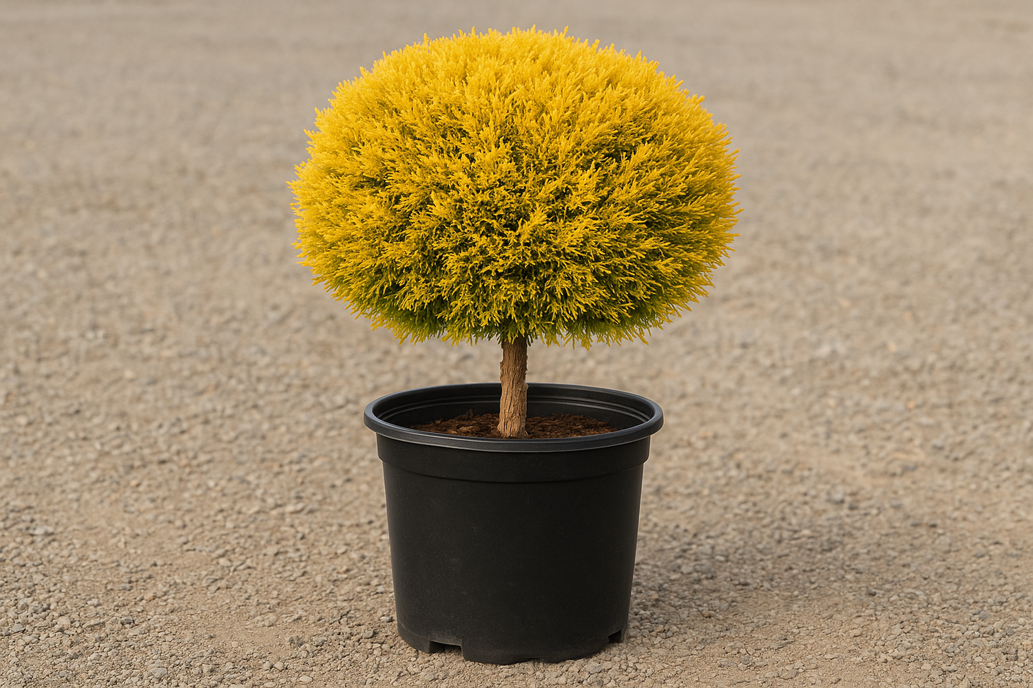 Juniperus chin. 'Old Gold', Pom Pom in a 5 gallon