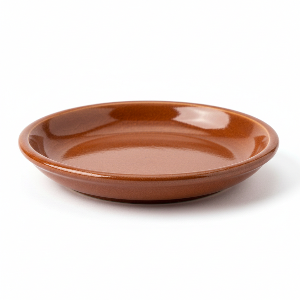 SAUCER, GLAZED ROUND 9"